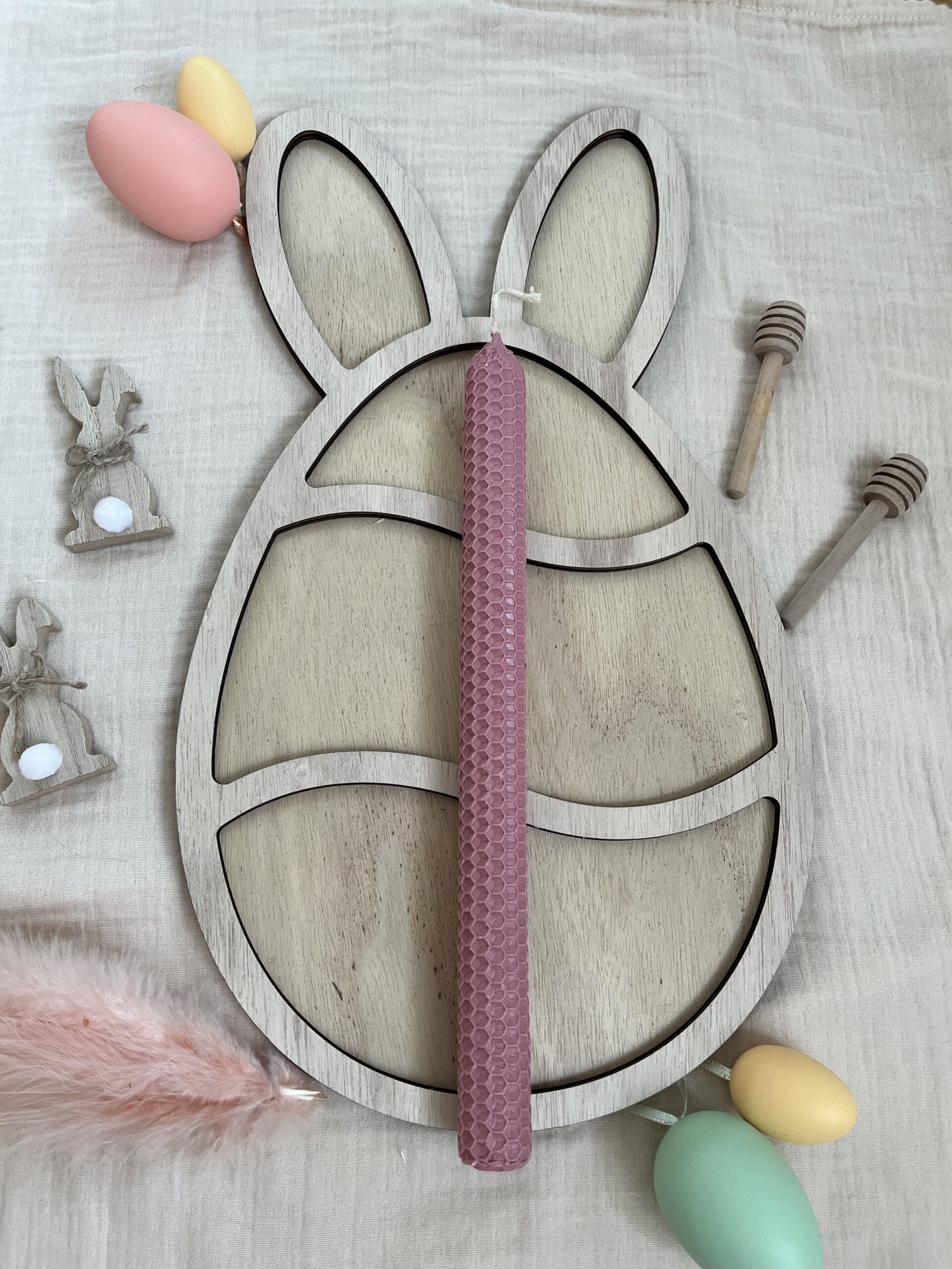 Πασχαλινή Λαμπάδα στρογγυλή (ροζ)